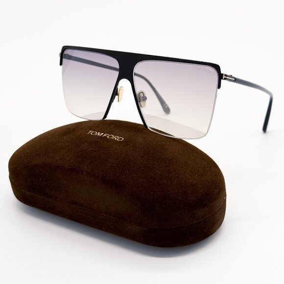 NEW TOM FORD SOFI TF840 01C SUNGLASSES WOMEN SQUARE BLACK FT0840/S - Picture 2 of 8